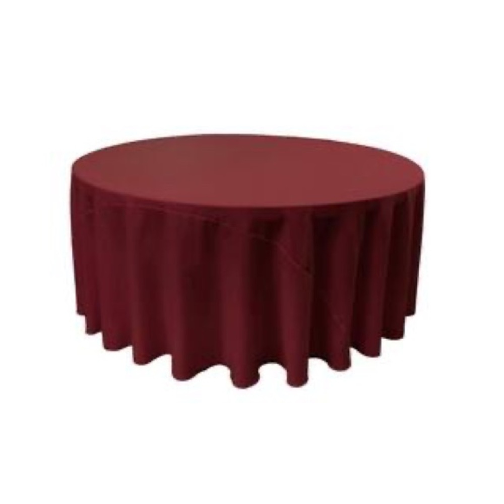 Elegant Burgundy Tablecloth